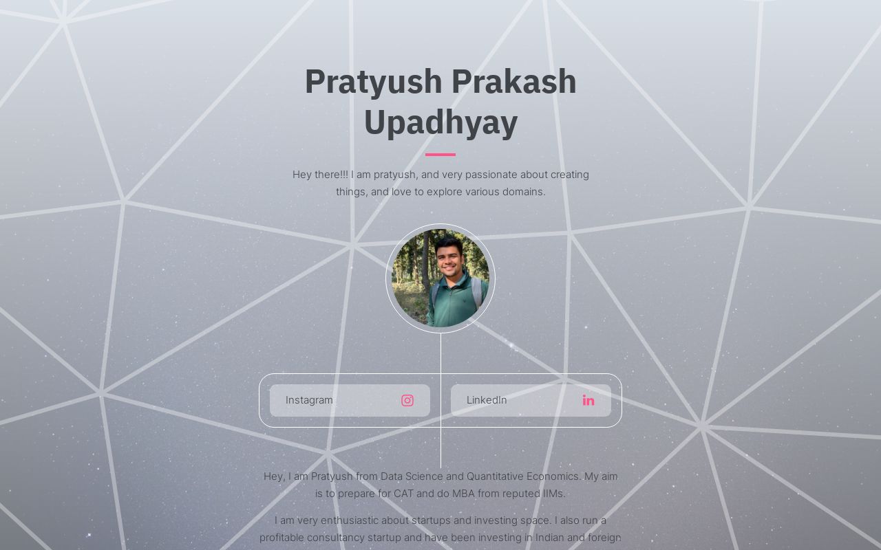 Carrd profile picture for @pratyush